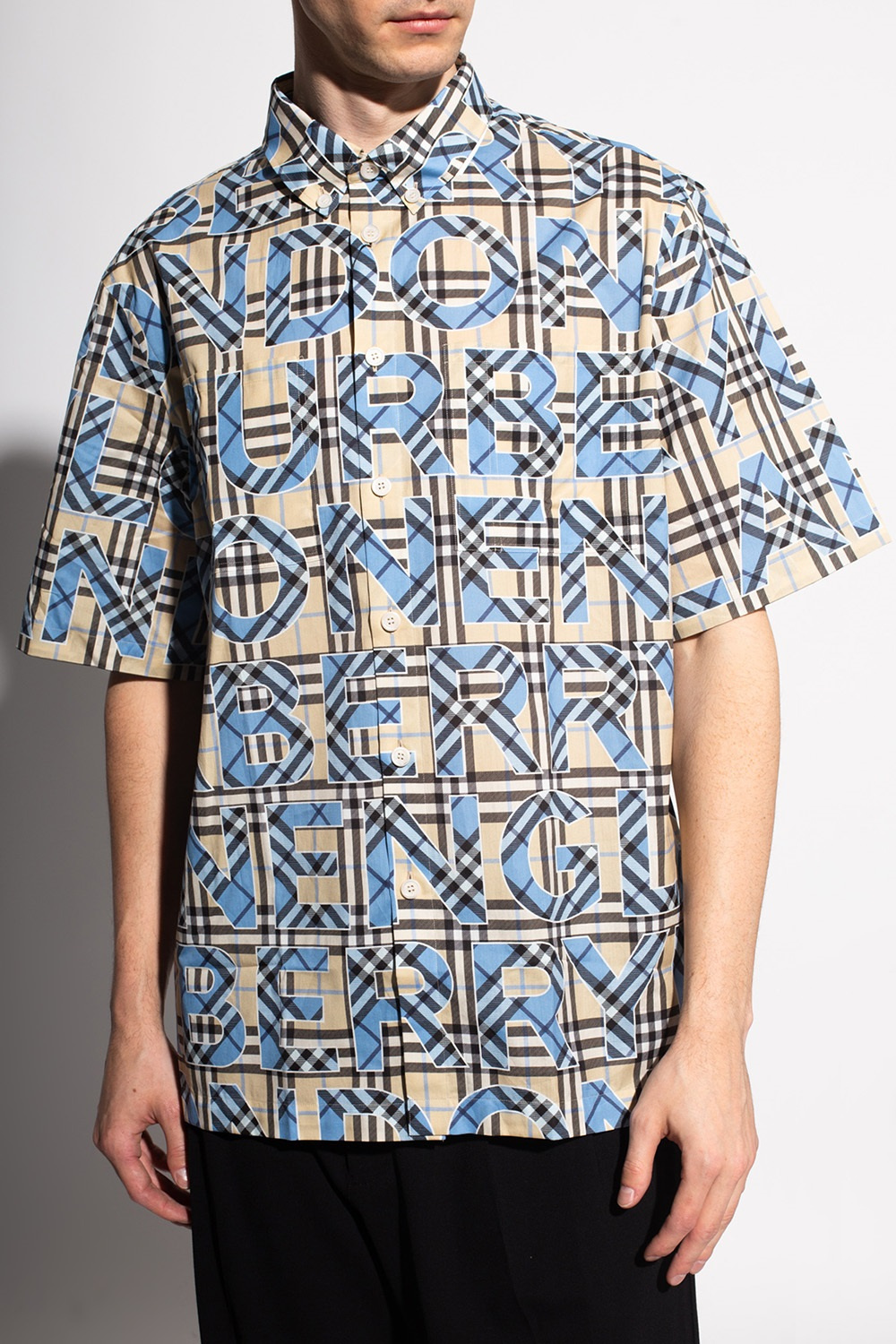 Burberry Patterned shirt with short sleeves